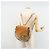 Chloé Zaino Chloe Fay Suede Beige Gold Auth BA12922 D'oro - vista 26