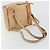 Chloé Zaino Chloe Fay Suede Beige Gold Auth BA12922 D'oro - vista 9