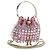 Borsa a Spalla Jimmy Choo Chain Bonbon Velluto 2way Rosa Oro Auth 179776SAM D'oro
