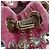 Borsa a Spalla Jimmy Choo Chain Bonbon Velluto 2way Rosa Oro Auth 179776SAM D'oro - vista 16