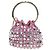 Borsa a Spalla Jimmy Choo Chain Bonbon Velluto 2way Rosa Oro Auth 179776SAM D'oro - vista 3