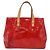 LOUIS VUITTON Monogram Vernis Reade PM Hand Bag Red Rouge M91088 LV Auth 181345 Rosso - vista 13