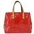 LOUIS VUITTON Monogram Vernis Reade PM Hand Bag Red Rouge M91088 LV Auth 181345 Rosso - vista 2