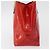 LOUIS VUITTON Monogram Vernis Reade PM Hand Bag Red Rouge M91088 LV Auth 181345 Rosso - vista 4