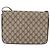 Borsa a Spalla GUCCI GG Supreme PVC Beige Oro Auth 179384 D'oro - vista 4