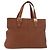 Borsa Burberry in pelle marrone oro Auth 181255A D'oro