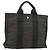 Hermès HERMES Her Line PM Handtasche Canvas Grau Silber Auth 179760A Braun
