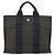 Hermès HERMES Her Line PM Handtasche Canvas Grau Silber Auth 179760A Braun - Ansicht 2