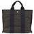 Hermès HERMES Her Line PM Handtasche Canvas Grau Silber Auth 179760A Braun - Ansicht 3