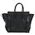 Céline CELINE Luggage Mini Handtasche aus Leder Schwarz Silber Authentisch 180490SAM - Ansicht 3