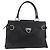 Borsa Salvatore Ferragamo Gancini in pelle nera argento Auth BA12902 Nero