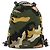 Zaino VALENTINO Studs Camouflage Nylon Khaki Gold Auth bs35140 D'oro Cachi - vista 2