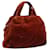 Borsa PRADA Velluto Marrone Oro Auth bs35158 D'oro