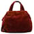 Borsa PRADA Velluto Marrone Oro Auth bs35158 D'oro - vista 2