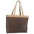 Céline CELINE Macadam Canvas Tote Bag aus PVC und Leder Braun Gold Authentisch ka4407