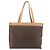 Céline CELINE Macadam Canvas Tote Bag aus PVC und Leder Braun Gold Authentisch ka4407 - Ansicht 2