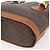 Céline Borsa Tote CELINE Macadam Canvas PVC Pelle Marrone Oro Auth 180666 D'oro - vista 10