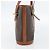 Céline Borsa Tote CELINE Macadam Canvas PVC Pelle Marrone Oro Auth 180666 D'oro - vista 5