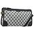 Borsa a tracolla GUCCI GG Supreme PVC Blu Navy Oro Auth ka4364 D'oro