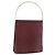 Bolsa de Ombro Trinity em Couro Bordeaux e Ouro Cartier Auth 181367A
