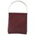Bolsa de Ombro Trinity em Couro Bordeaux e Ouro Cartier Auth 181367A - vista 3