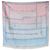 Sciarpa quadrata in seta Louis Vuitton Pink Multicolor Monogram Rising Confidential