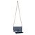Pochette Small Saddle in pelle di vitello granulata blu Christian Dior con catena - vista 5