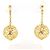 Autre Marque Orecchini a clip in oro giallo 18K con diamanti D'oro