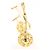 Autre Marque Orecchini a clip in oro giallo 18K con diamanti D'oro - vista 3