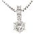 Autre Marque Collana in oro bianco 18K e platino con diamante D'oro