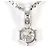 Autre Marque Collana in oro bianco 18K e platino con diamante D'oro - vista 3