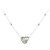 Autre Marque Collana in oro bianco 18K con diamante e zaffiro D'oro