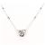 Autre Marque Collana in oro bianco 18K con diamante e zaffiro D'oro - vista 3