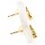 Autre Marque Orecchini a lobo in oro giallo 18K e diamanti D'oro - vista 2