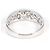 Autre Marque Eleganter 18K Weißgold-Ring mit Diamant Golden - Ansicht 4