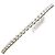 Autre Marque Bracciale con charm in oro bianco 18K con diamante D'oro