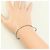 Autre Marque Bracciale con charm in oro bianco 18K con diamante D'oro - vista 5