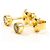 Autre Marque Orecchini a lobo in oro giallo 18K e diamanti D'oro