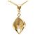 Autre Marque 18K Gelbgoldhalskette mit Diamant Golden