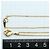 Autre Marque 18K Gelbgoldhalskette mit Diamant Golden - Ansicht 4