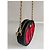 Gucci Ophidia Mini Borsa Rotonda in Velluto Rosso e Pelle Verniciata Nera Nero - vista 2