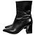 Aeyde Botines de cuero negros