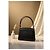 Borsa Zagliani in pelle di coccodrillo nero - vista 12