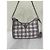 Prada Re-Edition 2005 Raffia-Tasche Karo-Muster Weiß Lila - Ansicht 10