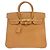 Hermès Hermes HAC Birkin Brown Vache Natural con Gold Hardware 32