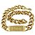 Collier Gourmette Christian Dior Placcato Oro D'oro