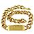 Collier Gourmette Christian Dior Placcato Oro D'oro - vista 2