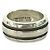 Tiffany & Co Tiffany Grooved Double Line Band Ring Silber