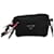 Prada Borsa a Tracolla in Nylon Nero e Rosa