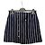 Thom Browne Minifalda de lana a rayas azul marino Blanco